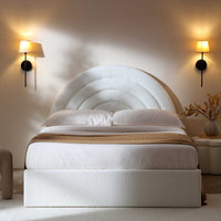 Archer Ottoman Storage Bed in White Boucle – image 75 of 85