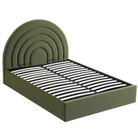Archer Ottoman Storage Bed in Moss Green Velvet – image 17 of 85