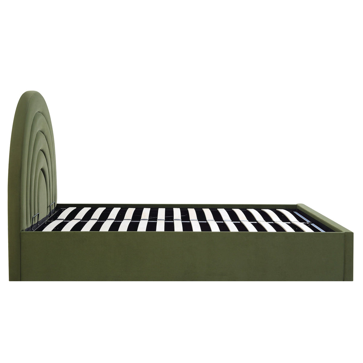 Archer Ottoman Storage Bed in Moss Green Velvet