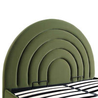 Archer Ottoman Storage Bed in Moss Green Velvet – image 19 of 85
