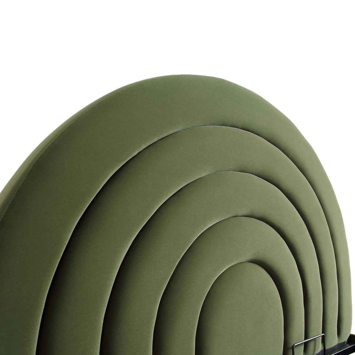 Archer Ottoman Storage Bed in Moss Green Velvet