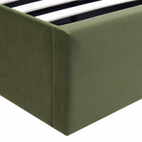 Archer Ottoman Storage Bed in Moss Green Velvet – image 22 of 85