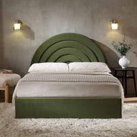 Archer Ottoman Storage Bed in Moss Green Velvet – image 13 of 85