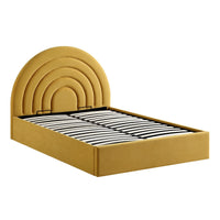 Archer Ottoman Storage Bed in Mustard Yellow Velvet – image 26 of 85