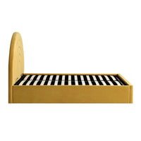 Archer Ottoman Storage Bed in Mustard Yellow Velvet – image 31 of 85