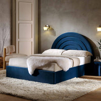 Archer Ottoman Storage Bed in Navy Blue Velvet – image 36 of 85