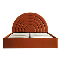 Archer Ottoman Storage Bed in Rust Velvet – image 52 of 85