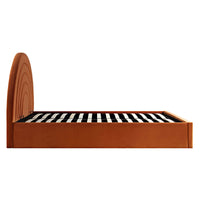 Archer Ottoman Storage Bed in Rust Velvet – image 56 of 85