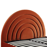 Archer Ottoman Storage Bed in Rust Velvet – image 58 of 85