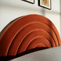 Archer Ottoman Storage Bed in Rust Velvet – image 50 of 85