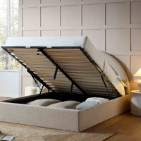 Archer Ottoman Storage Bed in Taupe Boucle – image 63 of 85
