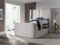 Hampton 5.1 Surround Sound Soft Cream Ottoman TV Bed — view 4 – image 3 of 11