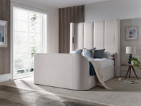 Hampton 5.1 Surround Sound Soft Cream Ottoman TV Bed — view 6 – image 5 of 11