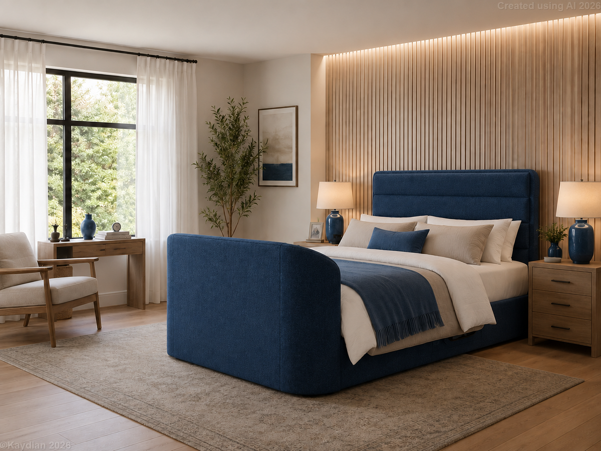 Legend 4.1 Multi Media Slatted TV Bed Frame — view 3