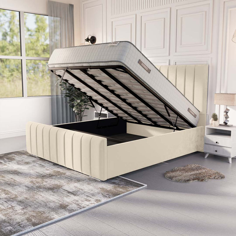 Lisbon Upholstered Ottoman Bed — view 2