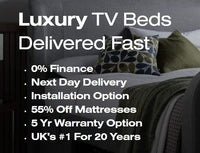 Harlem Grey Velvet Ottoman TV Bed — view 9 – image 9 of 9