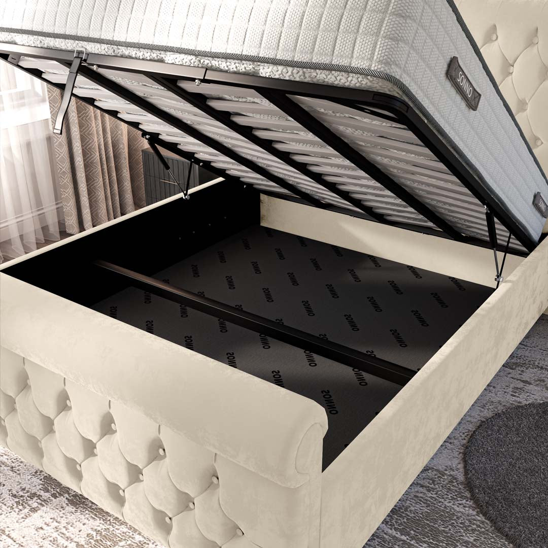 Melbourne Upholstered Ottoman Bed — view 7