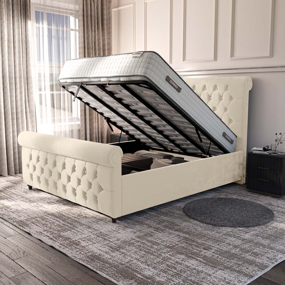 Melbourne Upholstered Ottoman Bed — view 6