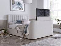 Madrid 6ft Super King Ottoman TV Bed in Natural With 43" TV Capacity — view 3 – image 3 of 5