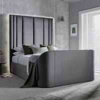 Salisbury Ottoman TV Bed in Grey Velvet – image 1 of 10
