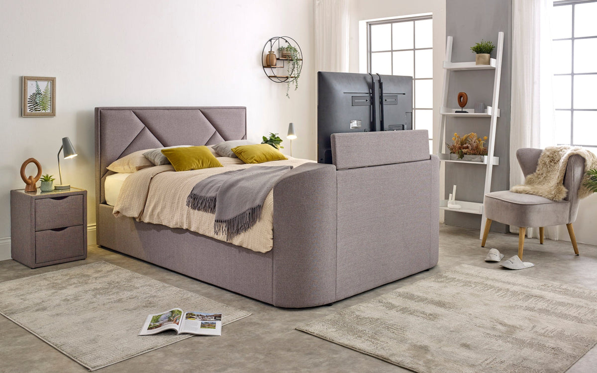 Sigma Ottoman TV Bed in Steel Grey — view 8