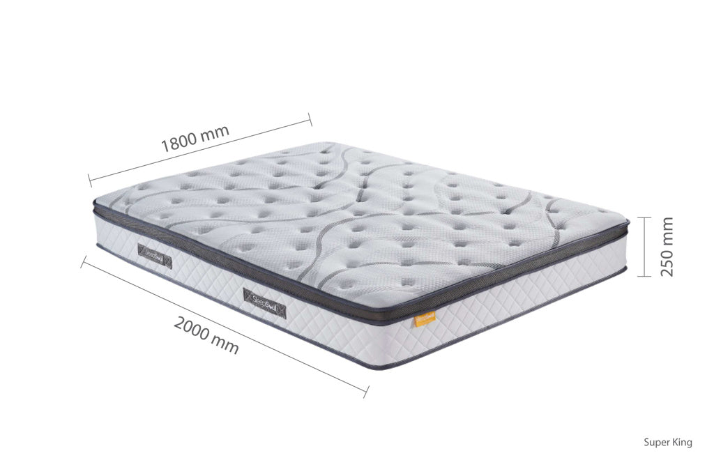 Heaven 1000 Pocket Memory Cool Gel Mattress Hybrid Mattress — view 11