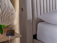 Immerse 5.1 Surround Sound TV Bed in Oatmeal — view 5 – image 4 of 8