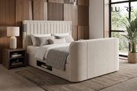 Chelmsford 5.1 Surround Sound TV Bed in Soft Cream – image 1 of 3