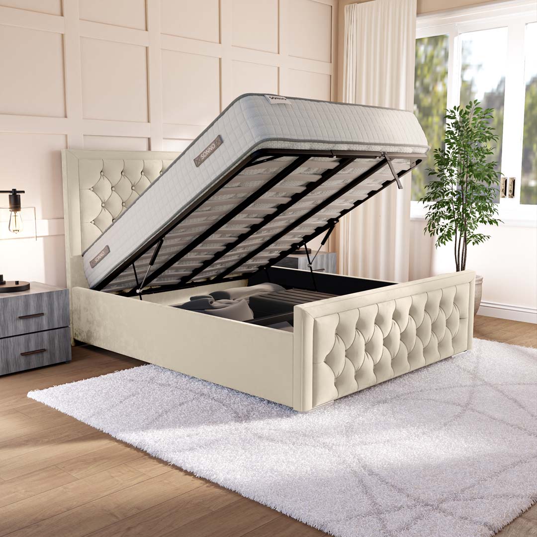 Valencia Upholstered Ottoman Bed — view 6