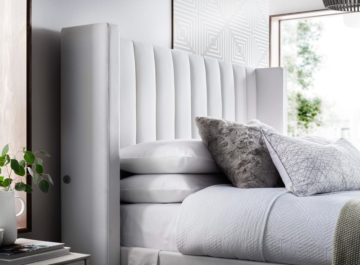 Astra Ottoman TV Bed in Cream Velvet — view 11