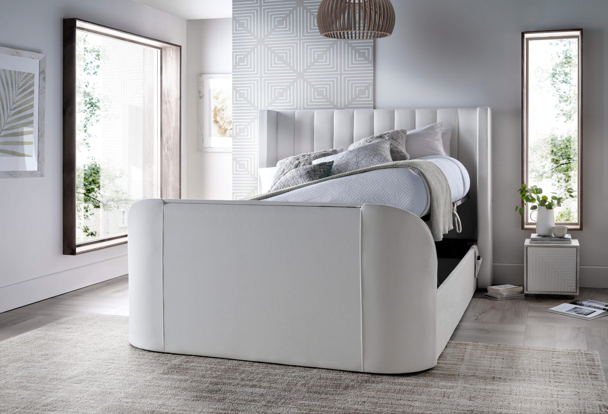 Astra Ottoman TV Bed in Cream Velvet — view 8