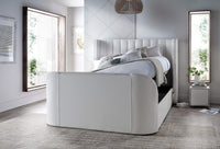 Astra Ottoman TV Bed in Cream Velvet — view 8 – image 7 of 11