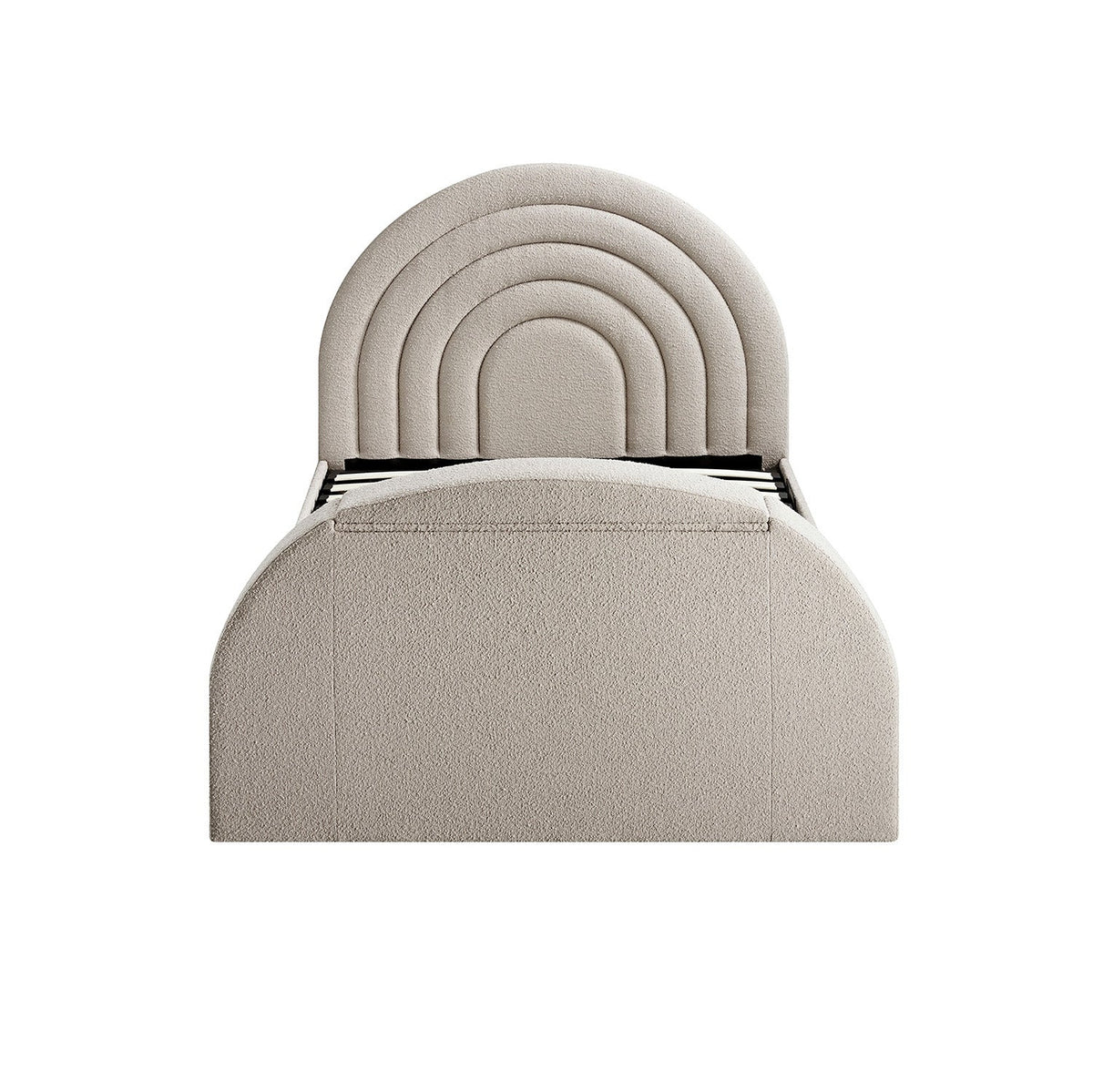 Archer Ottoman TV Bed in Taupe Boucle