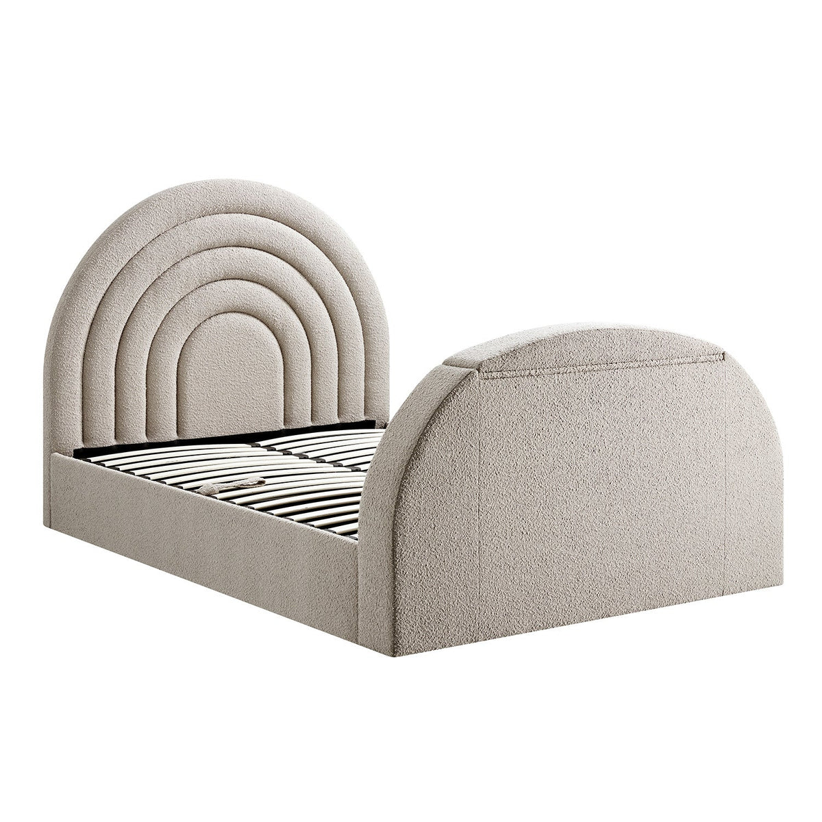 Archer Ottoman TV Bed in Taupe Boucle