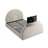 Archer Ottoman TV Bed in Taupe Boucle – image 14 of 22