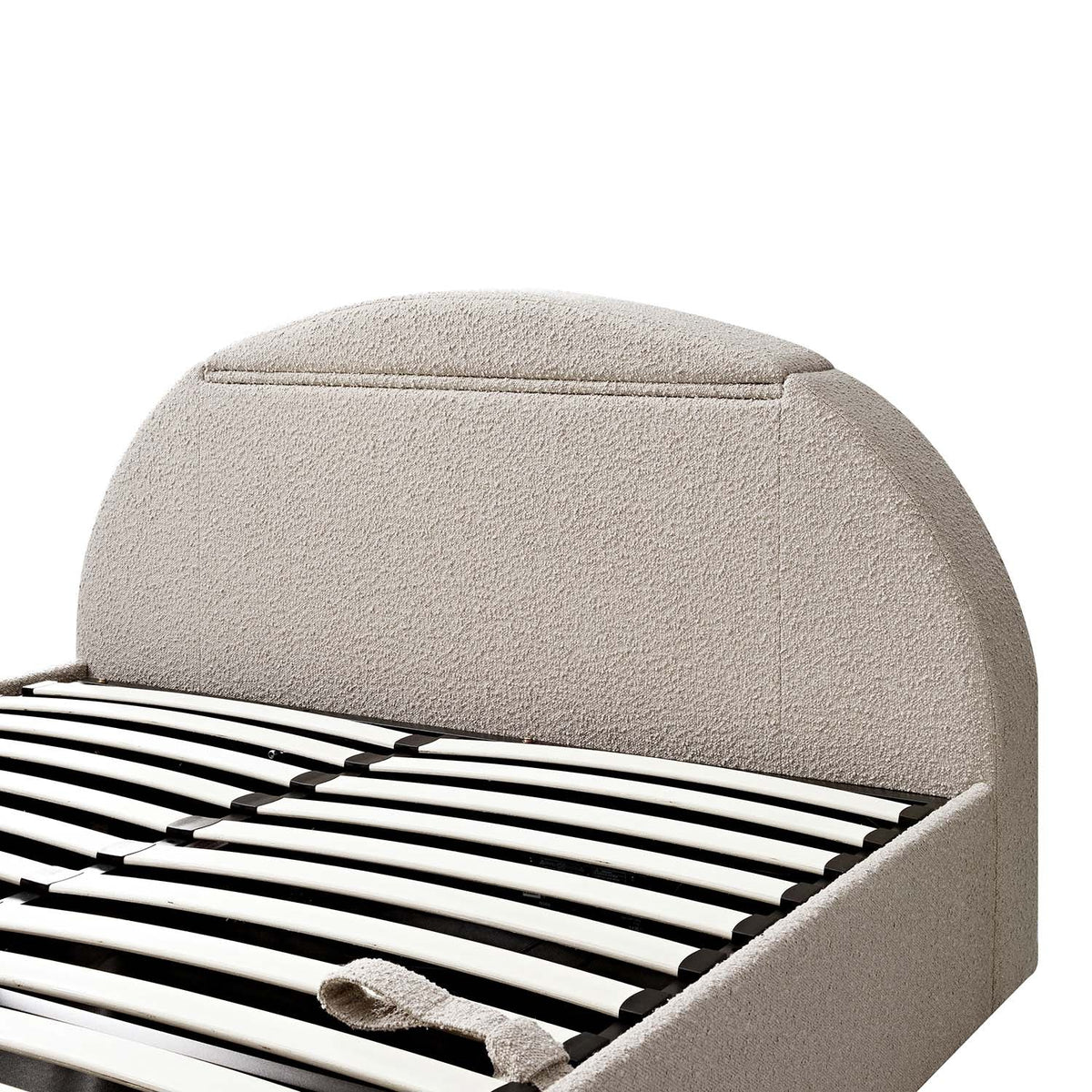 Archer Ottoman TV Bed in Taupe Boucle