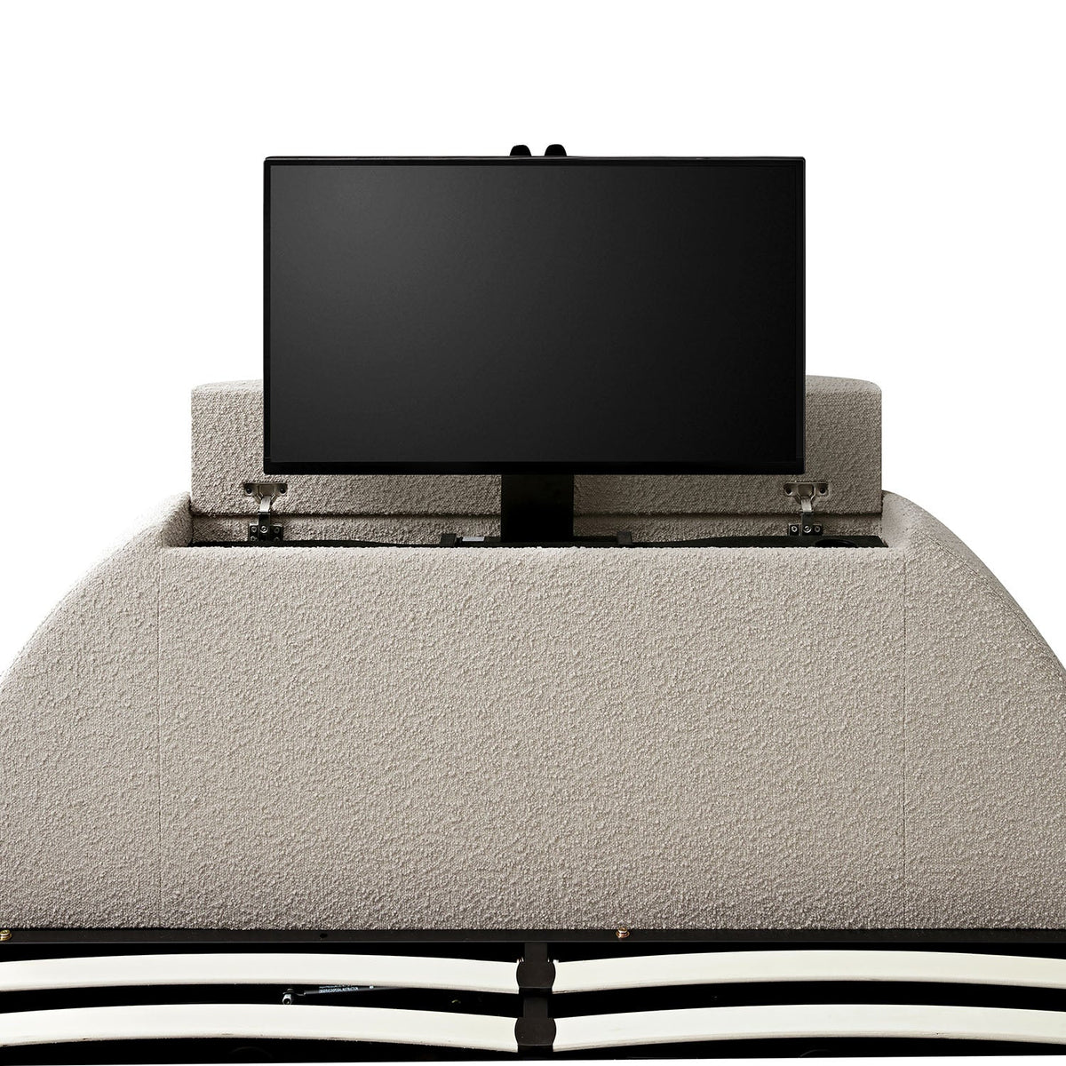 Archer Ottoman TV Bed in Taupe Boucle