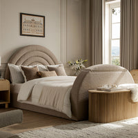 Archer Ottoman TV Bed in Taupe Boucle – image 1 of 22