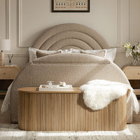 Archer Ottoman TV Bed in Taupe Boucle – image 2 of 22