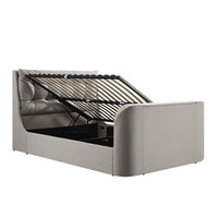 Hadley Ottoman TV Bed in Stone Fabric – image 15 of 25