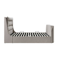 Hadley Ottoman TV Bed in Stone Fabric – image 17 of 25