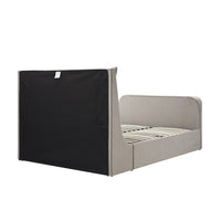 Hadley Ottoman TV Bed in Stone Fabric – image 19 of 25