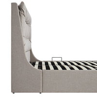Hadley Ottoman TV Bed in Stone Fabric – image 21 of 25