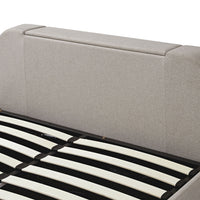 Hadley Ottoman TV Bed in Stone Fabric – image 22 of 25