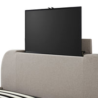 Hadley Ottoman TV Bed in Stone Fabric – image 24 of 25