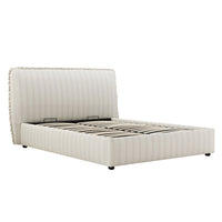 Celeste Upholstered Storage Bed with Ruffled Headboard in Seashell Stripe – image 113 of 120