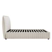 Celeste Upholstered Storage Bed with Ruffled Headboard in Seashell Stripe – image 114 of 120