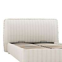 Celeste Upholstered Storage Bed with Ruffled Headboard in Seashell Stripe – image 117 of 120
