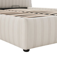 Celeste Upholstered Storage Bed with Ruffled Headboard in Seashell Stripe – image 118 of 120