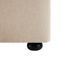 Celeste Upholstered Storage Bed with Ruffled Headboard in Fawn Chenille – image 55 of 120
